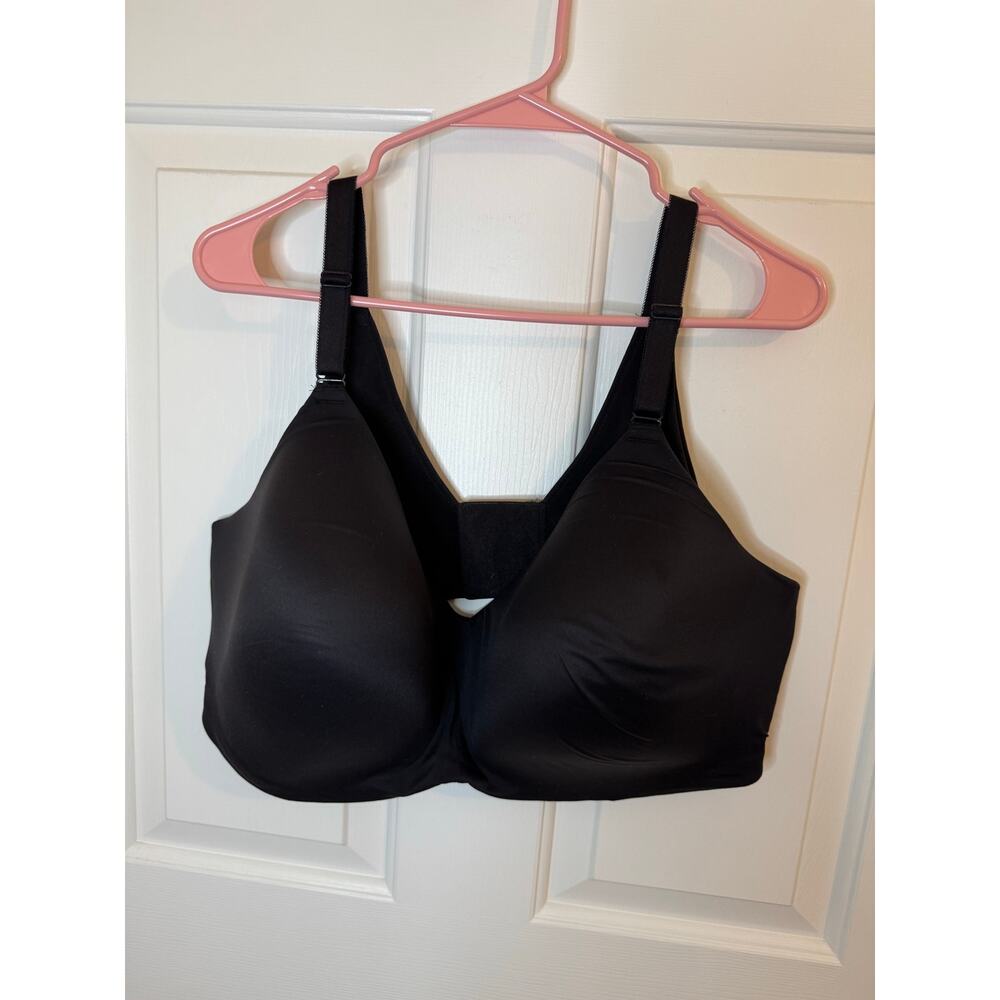 Torrid Wire-Free Lightly Lined Smooth Bra 11853893 Full Figured Plus 48DDD Black - Picture 2 of 13